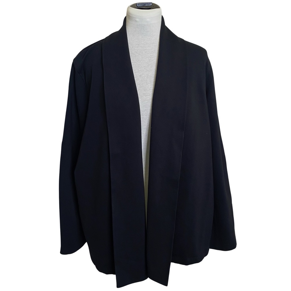 Lands' End Micro Modal Stretch Open Front Cardiga… - image 1